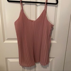 Pink Blush Pleated Blouse